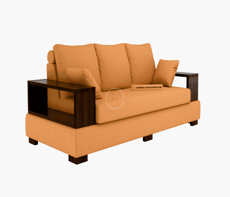 Image 3 for Box Sofa (Suede Velvet Fabric)