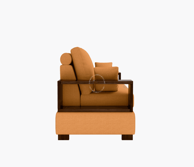 Image 4 for Box Sofa (Suede Velvet Fabric)