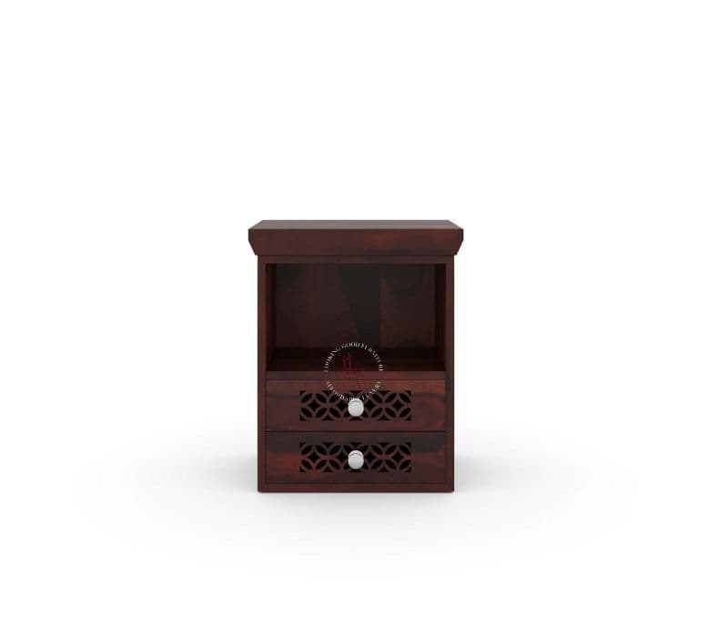 Image 2 for Sujo Bedside Table (Walnut Glossy) (WI)