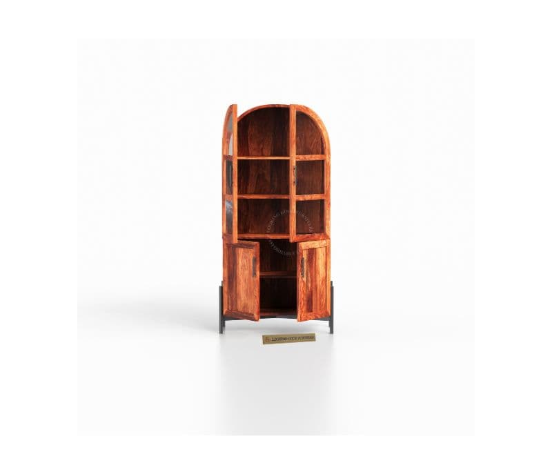 Image 3 for Daro Sheesham Wood Bookshelf (Honey Finish)