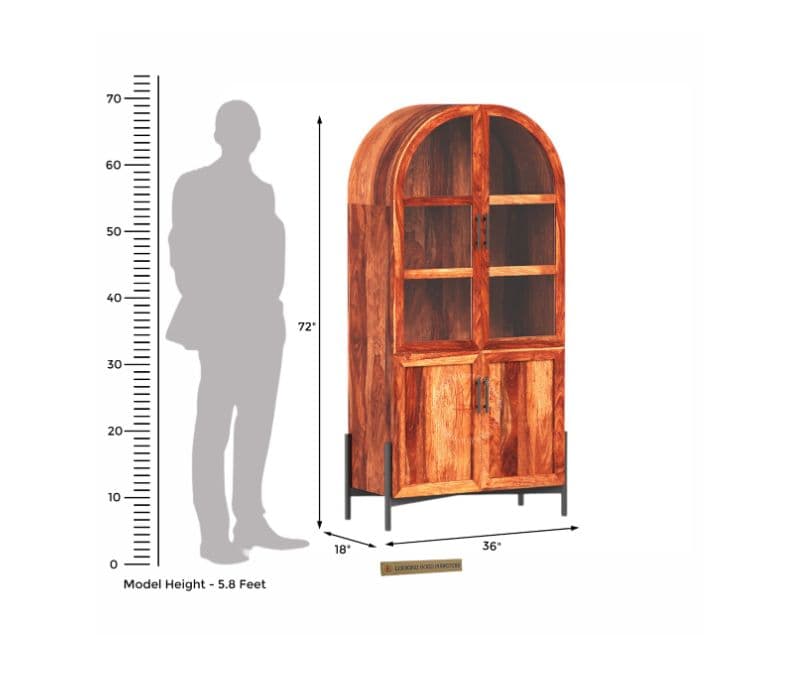 Image 8 for Daro Sheesham Wood Bookshelf (Honey Finish)