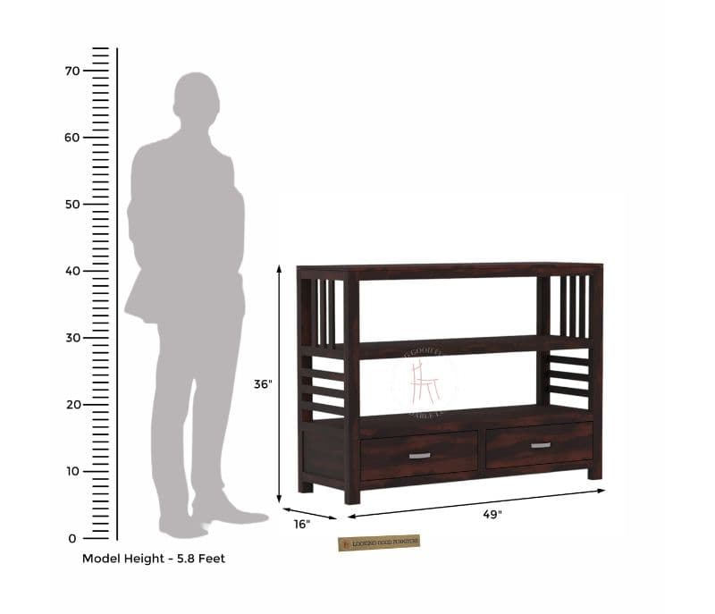 Image 7 for Giona Book Shelf (Walnut Finish)
