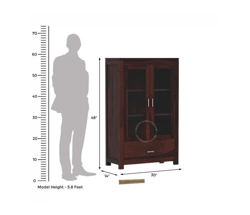 Image 8 for Hauti Bookshelf (Walnut Finish)