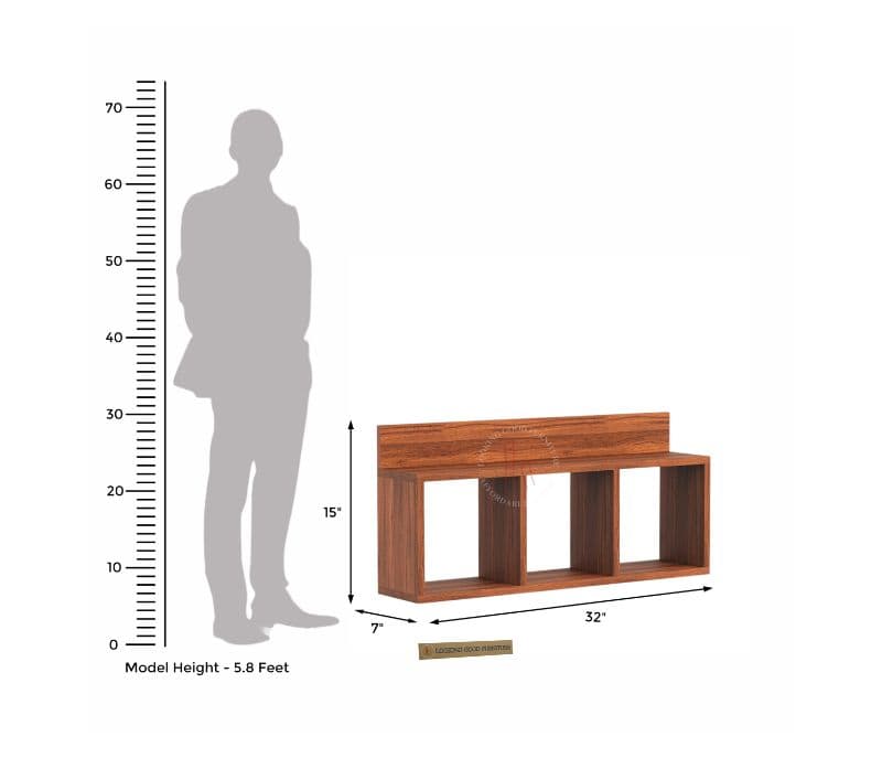 Image 6 for Marc Wall Shelf (Exotic Teak Finish)