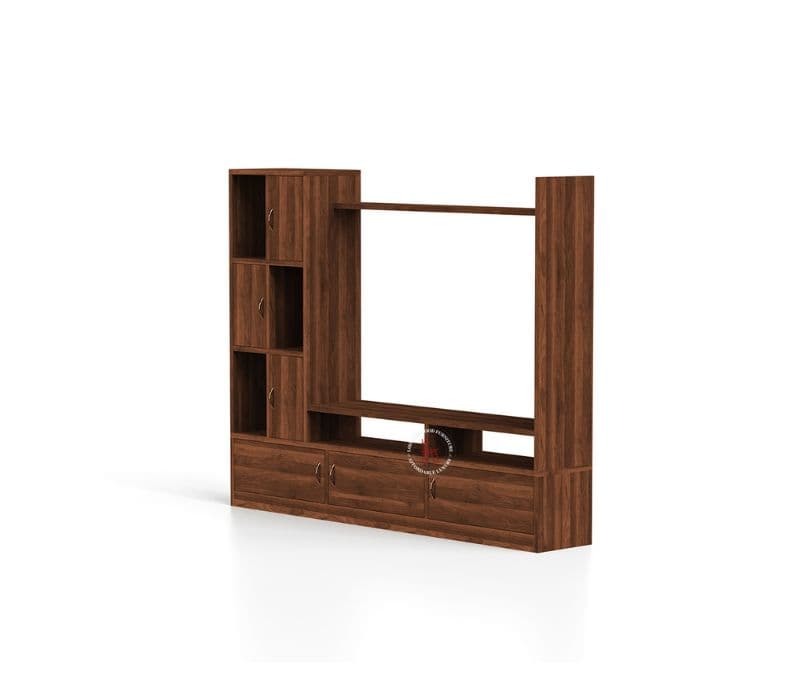 Image 3 for Wera Engineered Wood TV Unit With Cabinets (Columbian Walnut Finish)