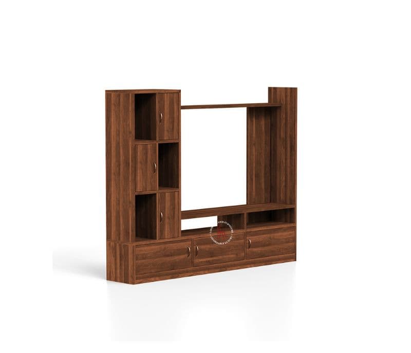 Image 4 for Wera Engineered Wood TV Unit With Cabinets (Columbian Walnut Finish)