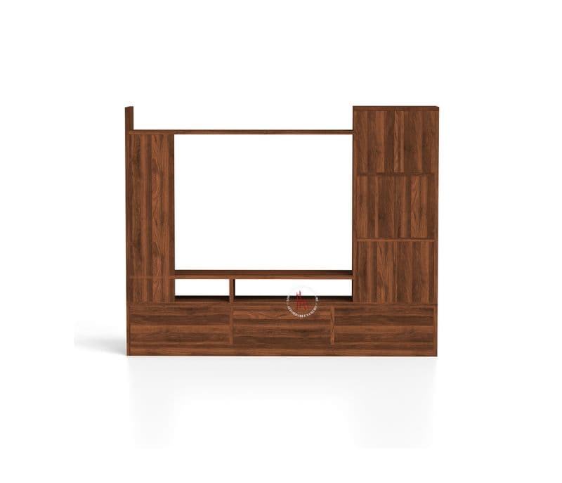 Image 5 for Wera Engineered Wood TV Unit With Cabinets (Columbian Walnut Finish)