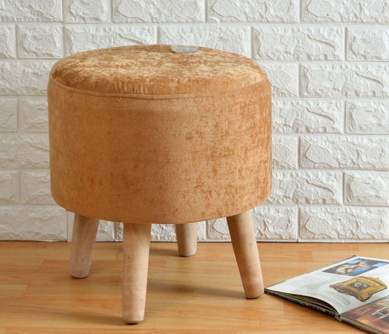 Wooden Stool ( Tan Brown )