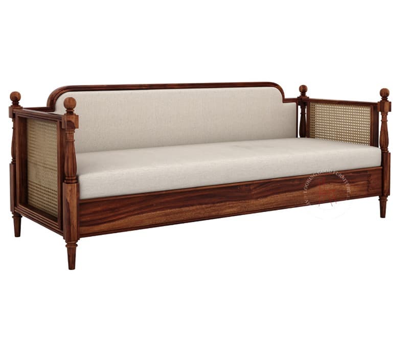 Image 4 for Yukti Sheesham Wood and Cane Divan Bed with Mattress
