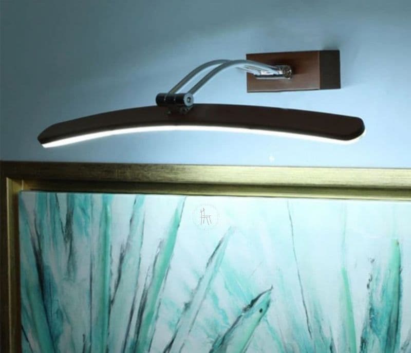 Nicole Curve Brown Steel Picture Light