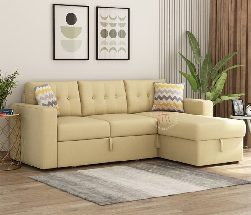 Fiore Right Aligned Convertible Sofa Cum Bed