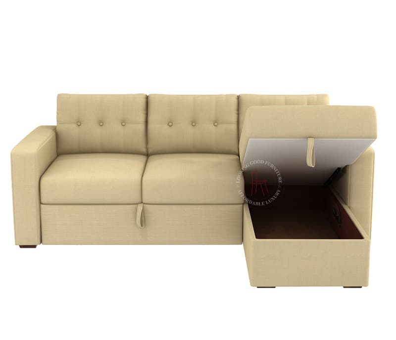 Image 9 for Fiore Right Aligned Convertible Sofa Cum Bed