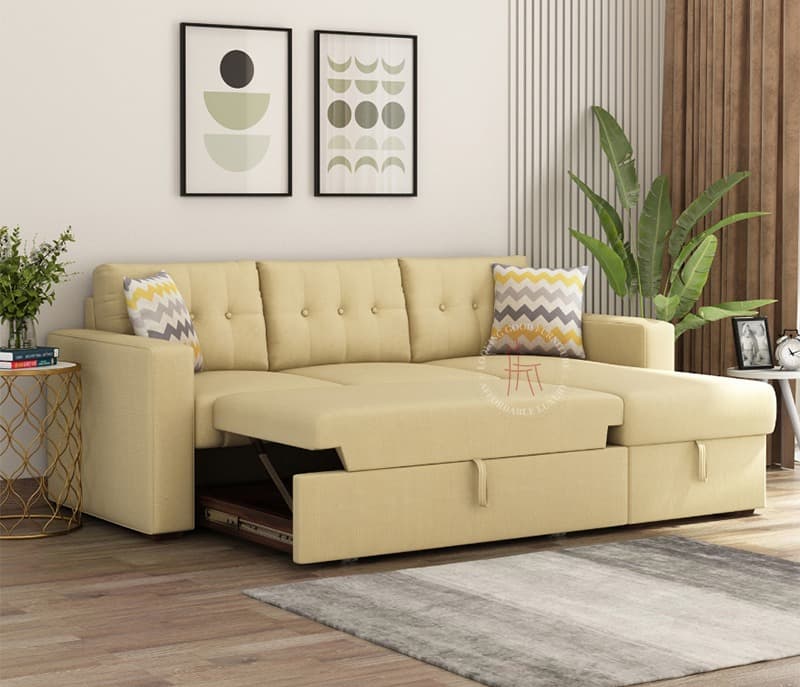 Image 4 for Fiore Right Aligned Convertible Sofa Cum Bed