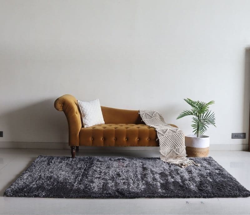 Celeste Grey Soft Shaggy Carpet